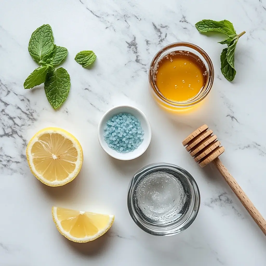 Blue Salt Trick Recipe So Easy It’s Almost Magic 13 Blue salt trick recipe ingredients – Persian salt, lemon, honey, and mint