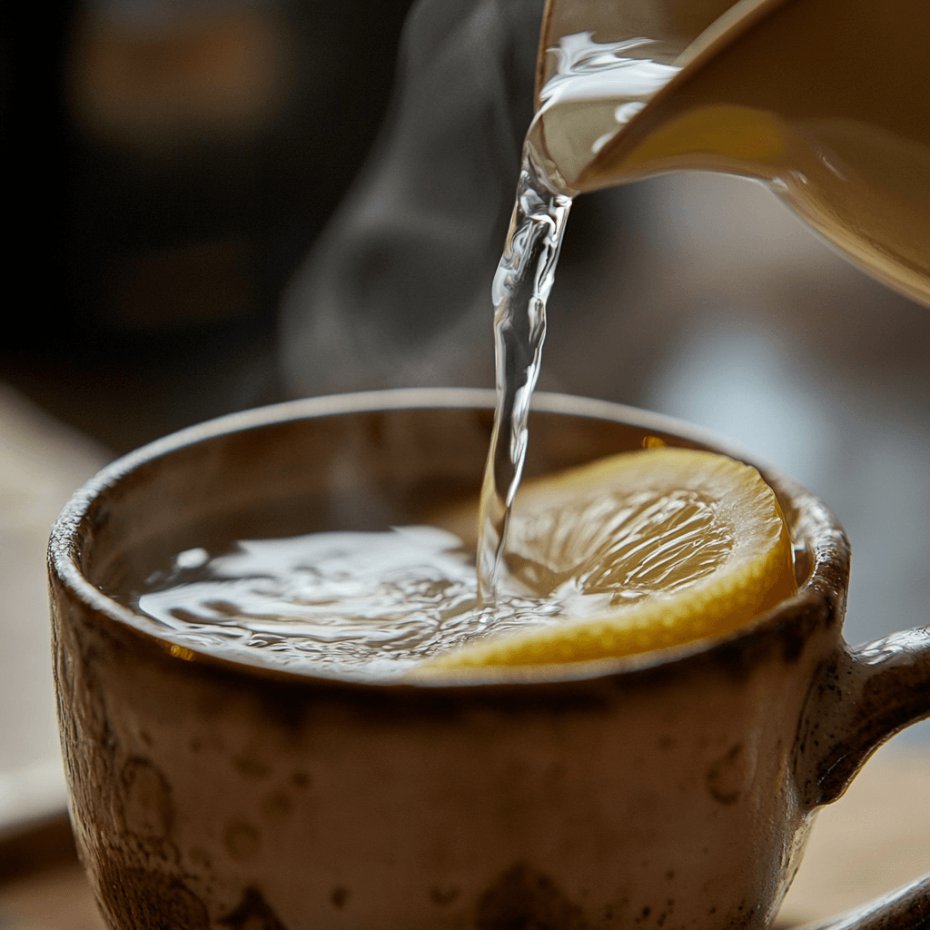 Brazilian Mounjaro recipe ingredients – apple cider vinegar, lemon, ginger, cayenne”