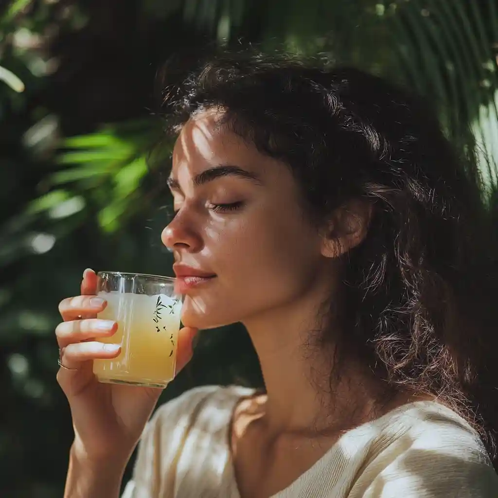 Quick Natural Zepbound Drink Recipe You’ll Love 14 woman drinking natural zepbound drink recipe