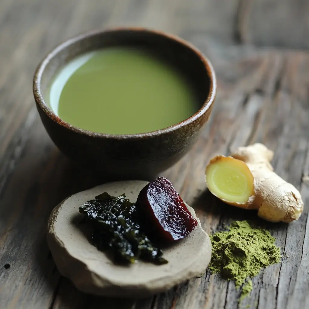 Ingredients for Japanese Mounjaro recipe on board