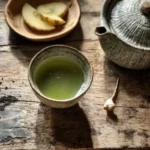 Japanese Mounjaro Tea – Simple Ingredients, Real Weight Loss Support 8 Japanese Mounjaro Tea steeping in rustic tea set