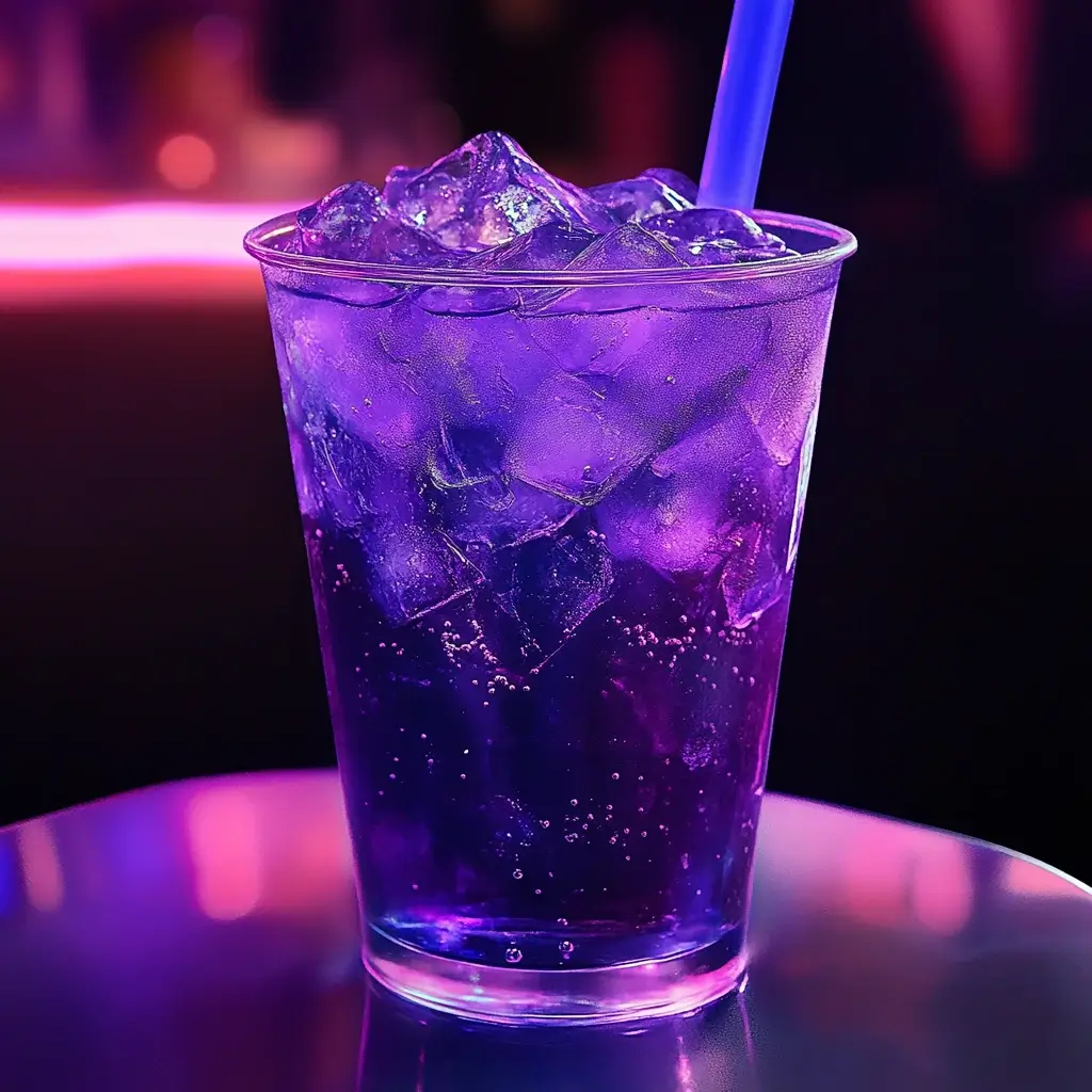 Taco Bell Baja Midnight 2025: Make The Crunchwrap & Dirty Baja 7 Taco Bell Baja Midnight drink in neon purple glass