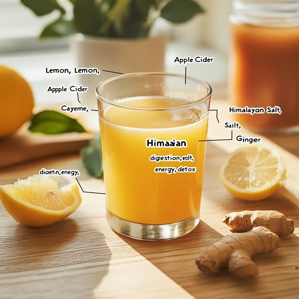 Zepbound Natural Recipe: Real Results in One Glass 13 Zepbound Natural Recipe morning detox drink with lemon and ginger
