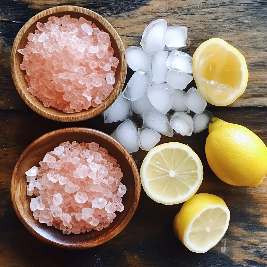 ingredients for Japanese Pink Salt Recipe