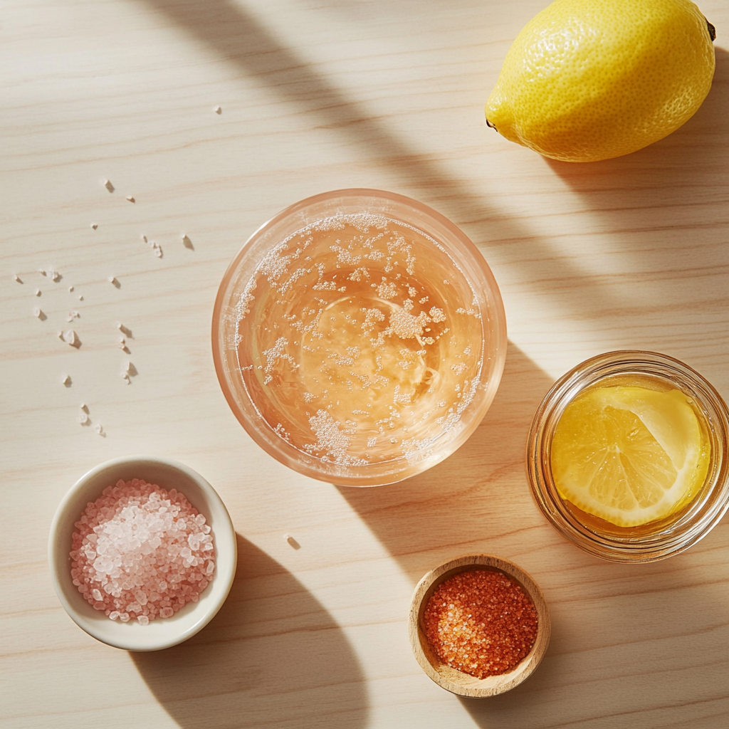 Oprah Pink Salt Recipe – A Simple Trick to Boost Your Morning Routine 10 Preparing the Oprah Pink Salt Recipe in a home kitchen