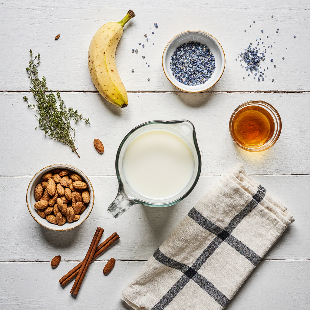 Blue Salt Trick Recipe For Men: The Ultimate "Stamina Elixir 6 ingredients for blue salt trick recipe for men including banana almonds milk honey cinnamon and Persian blue salt